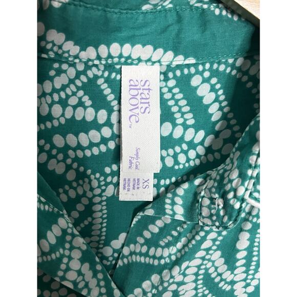 Stars Above Simply Cool Short Sleeve Pajama Lounge Top Women’s Size X-Small - Picture 6 of 7